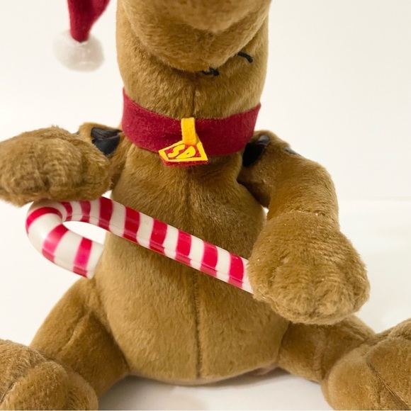 Gemmy Scooby Doo Christmas Dog Plush Singing Dancing Candy Cane Santa Hat - Picture 3 of 17